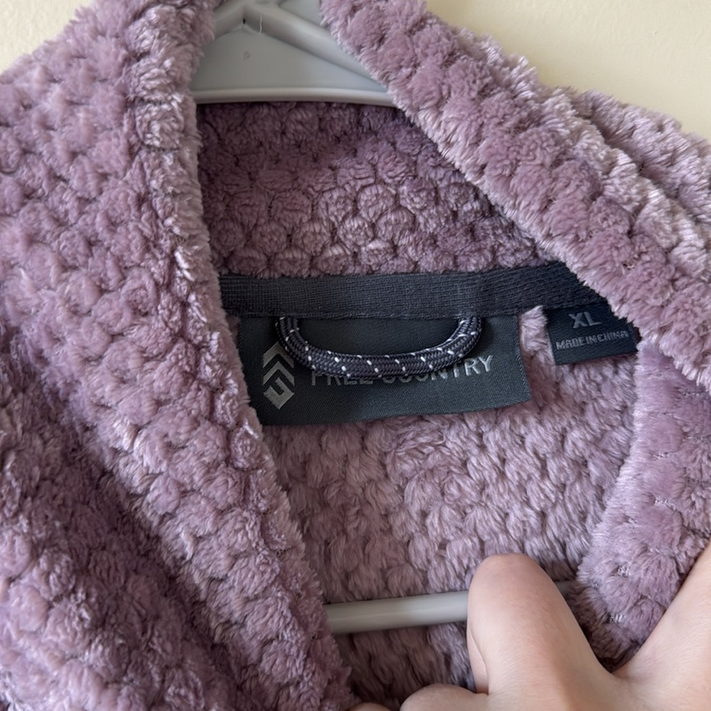Free Country Insulated Fleece Jacket-XL Mauve Lavender - Picture 2 of 3